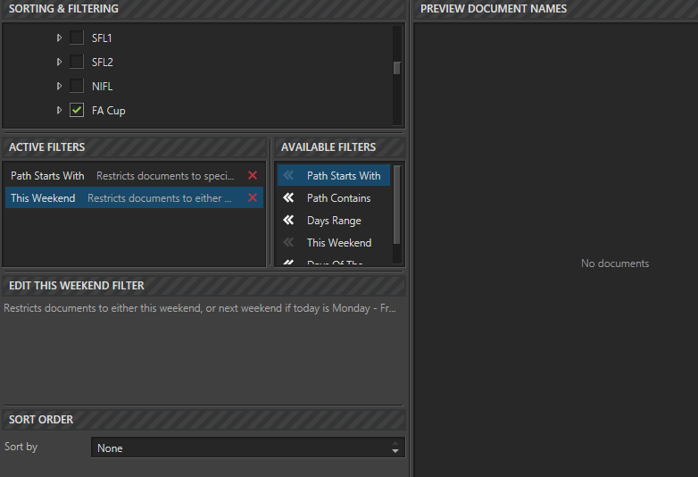 Creation of a Data Subset