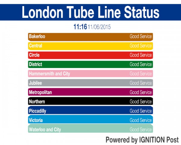 tube travel status